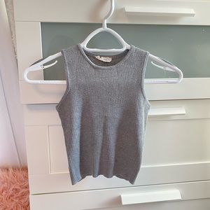 chelsea grey high neck top